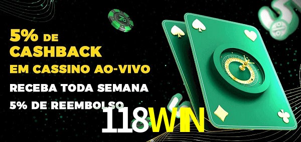 Promoções do cassino ao Vivo 118WIN